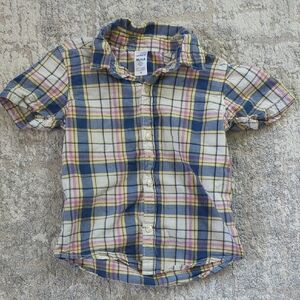 Carter's Plaid Button Down Shirt Size 4T